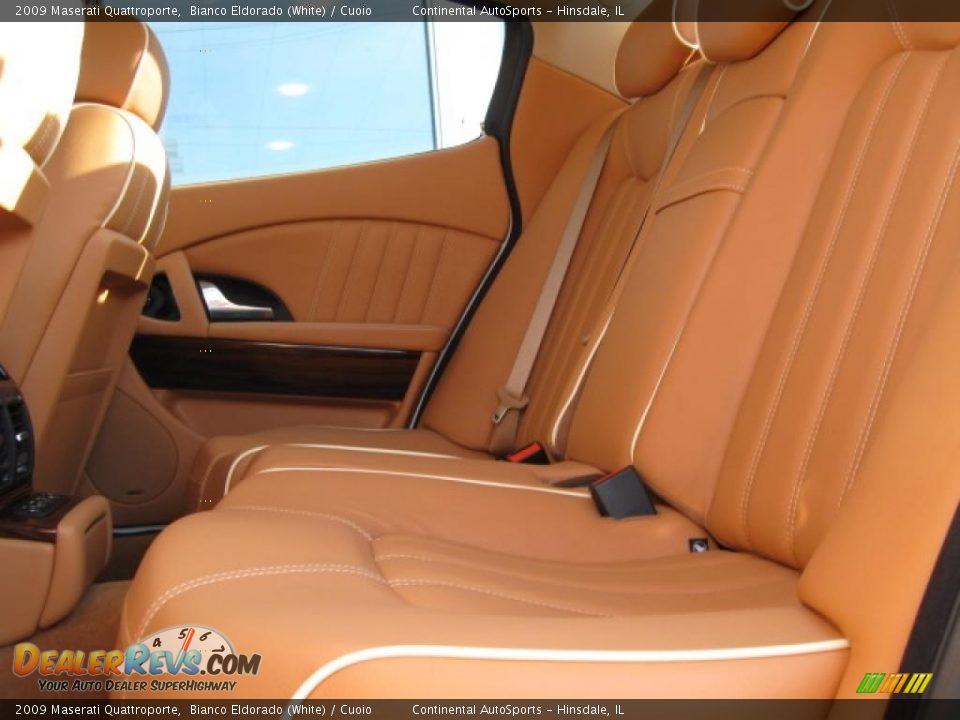 2009 Maserati Quattroporte Bianco Eldorado (White) / Cuoio Photo #2