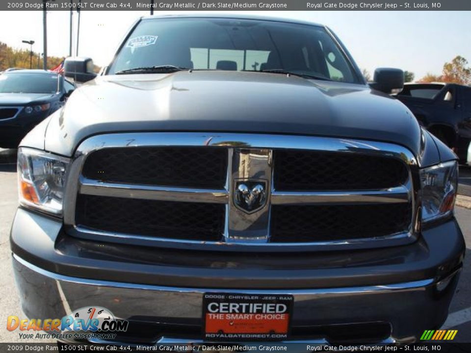 2009 Dodge Ram 1500 SLT Crew Cab 4x4 Mineral Gray Metallic / Dark Slate/Medium Graystone Photo #8