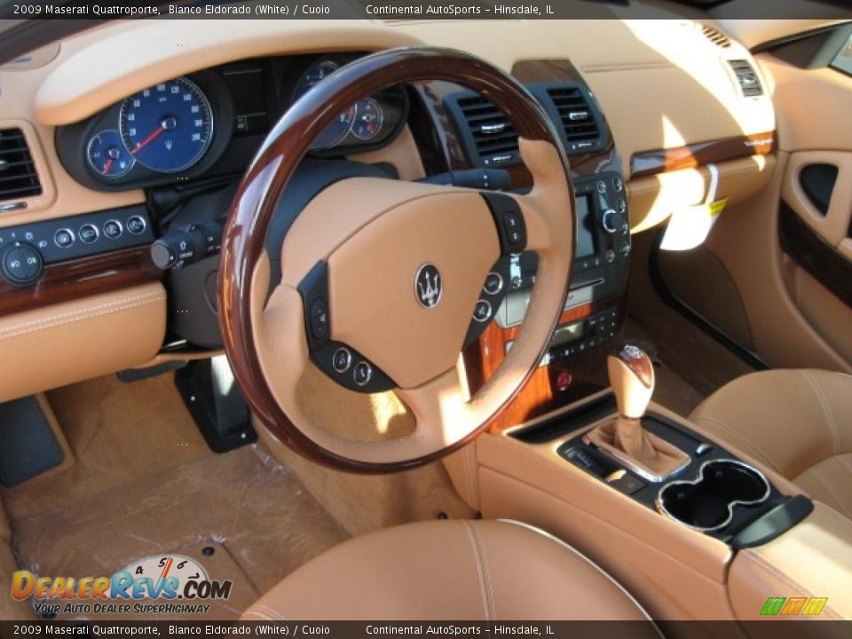 2009 Maserati Quattroporte Bianco Eldorado (White) / Cuoio Photo #5
