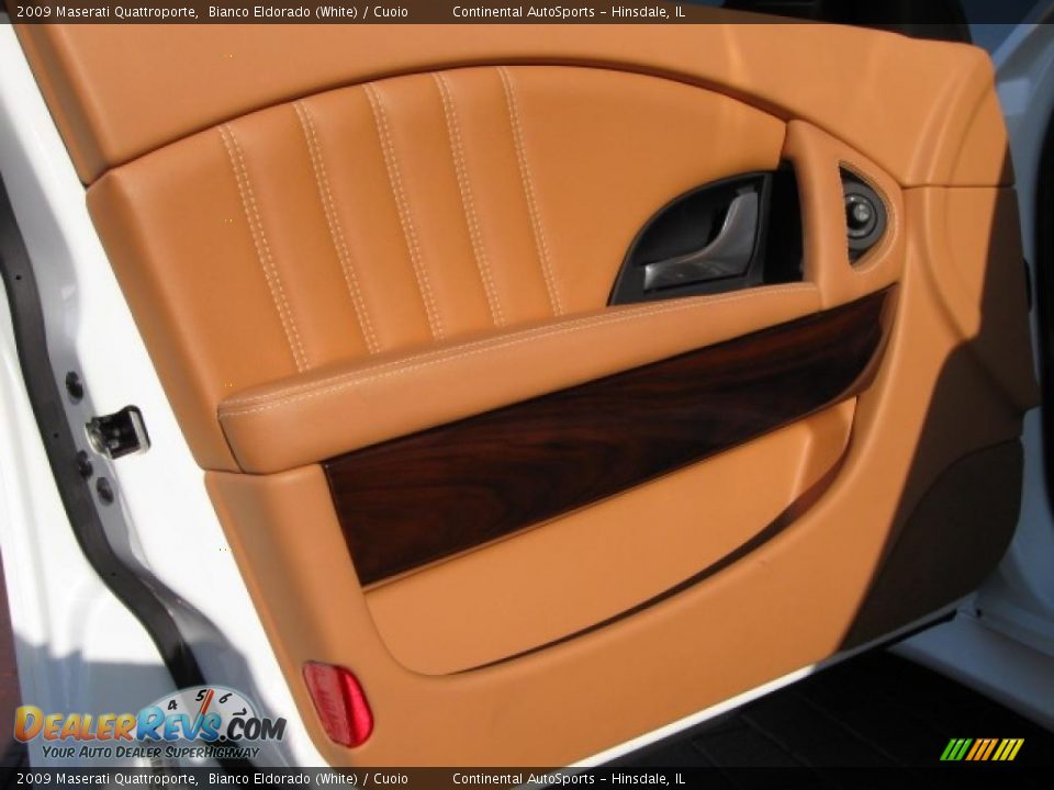 2009 Maserati Quattroporte Bianco Eldorado (White) / Cuoio Photo #9