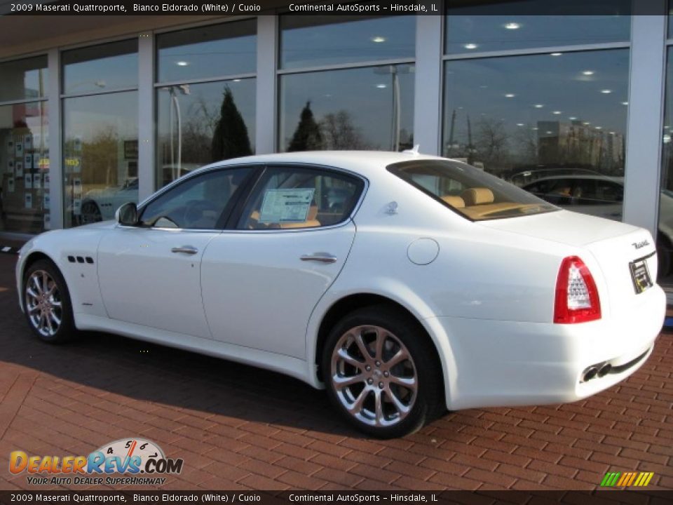 2009 Maserati Quattroporte Bianco Eldorado (White) / Cuoio Photo #12