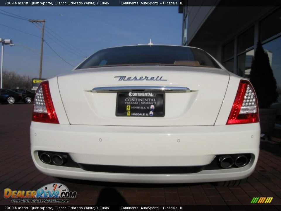 2009 Maserati Quattroporte Bianco Eldorado (White) / Cuoio Photo #14