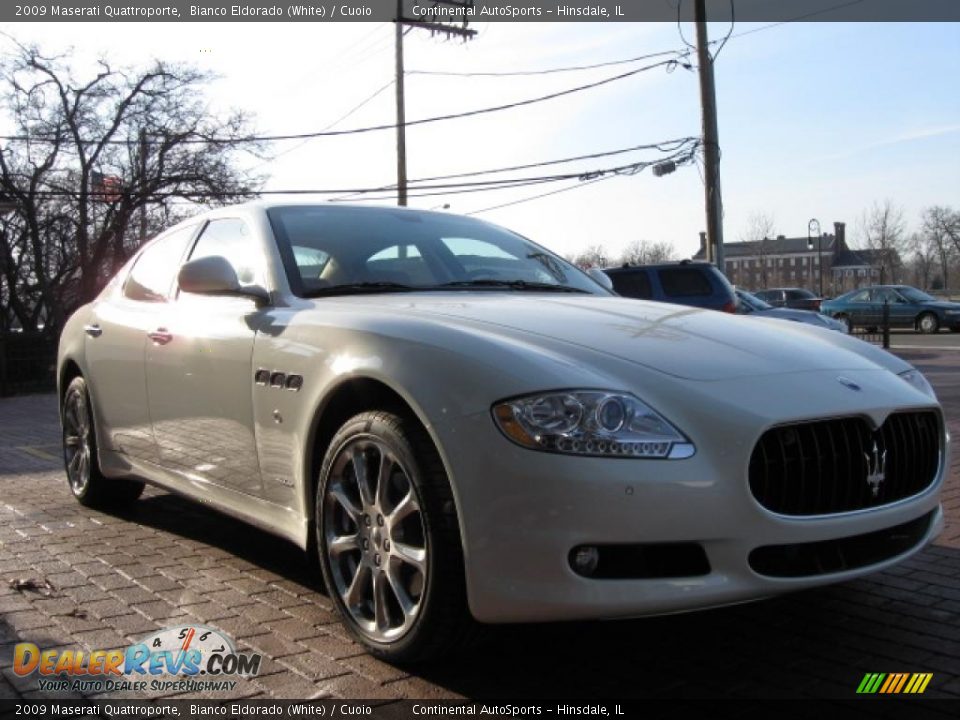2009 Maserati Quattroporte Bianco Eldorado (White) / Cuoio Photo #16