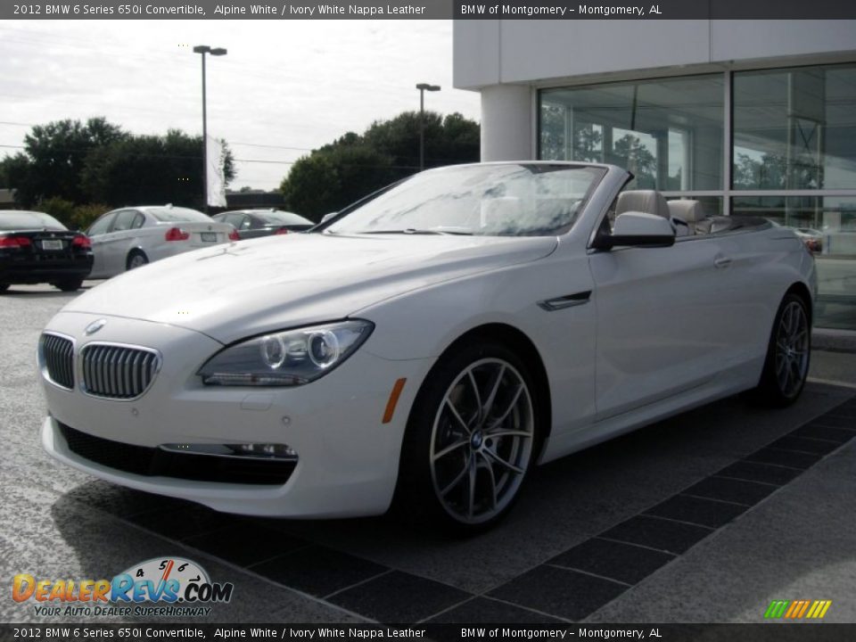 2012 BMW 6 Series 650i Convertible Alpine White / Ivory White Nappa Leather Photo #2
