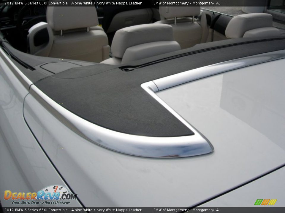 2012 BMW 6 Series 650i Convertible Alpine White / Ivory White Nappa Leather Photo #18