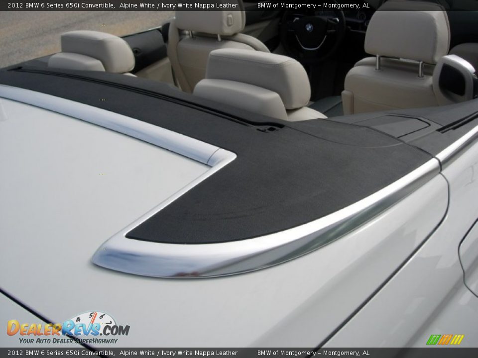 2012 BMW 6 Series 650i Convertible Alpine White / Ivory White Nappa Leather Photo #19