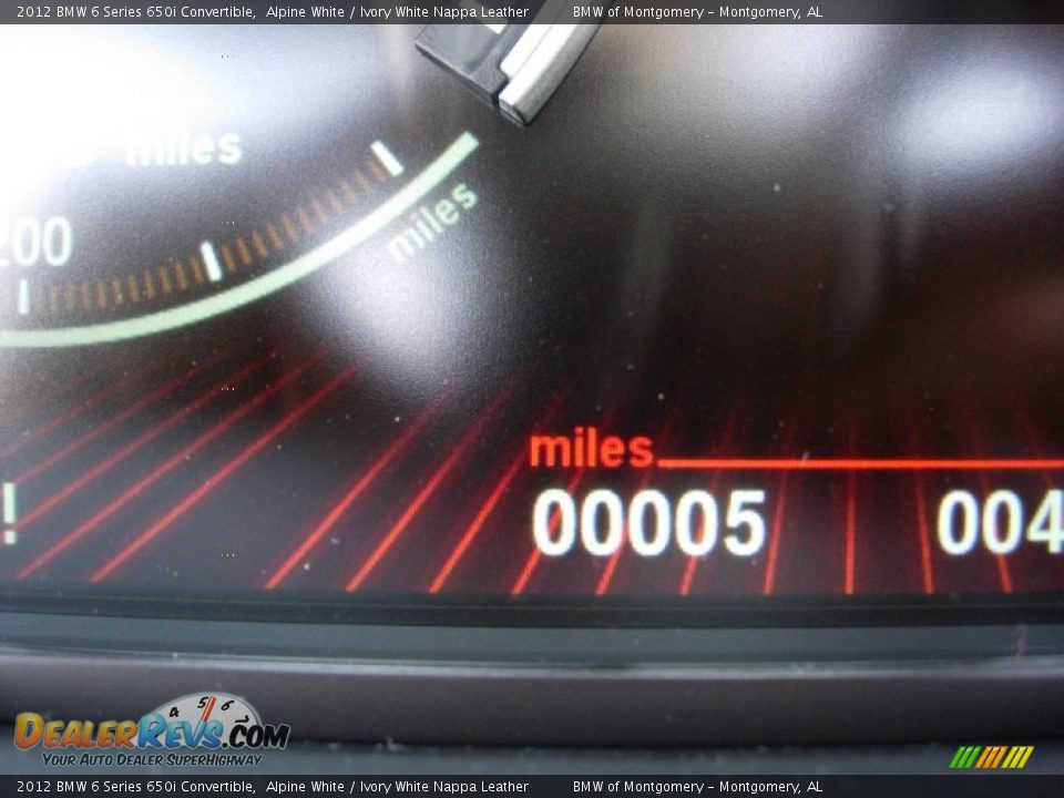2012 BMW 6 Series 650i Convertible Alpine White / Ivory White Nappa Leather Photo #20