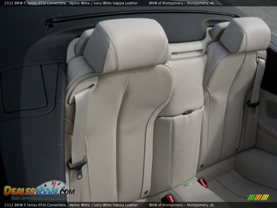 2012 BMW 6 Series 650i Convertible Alpine White / Ivory White Nappa Leather Photo #24