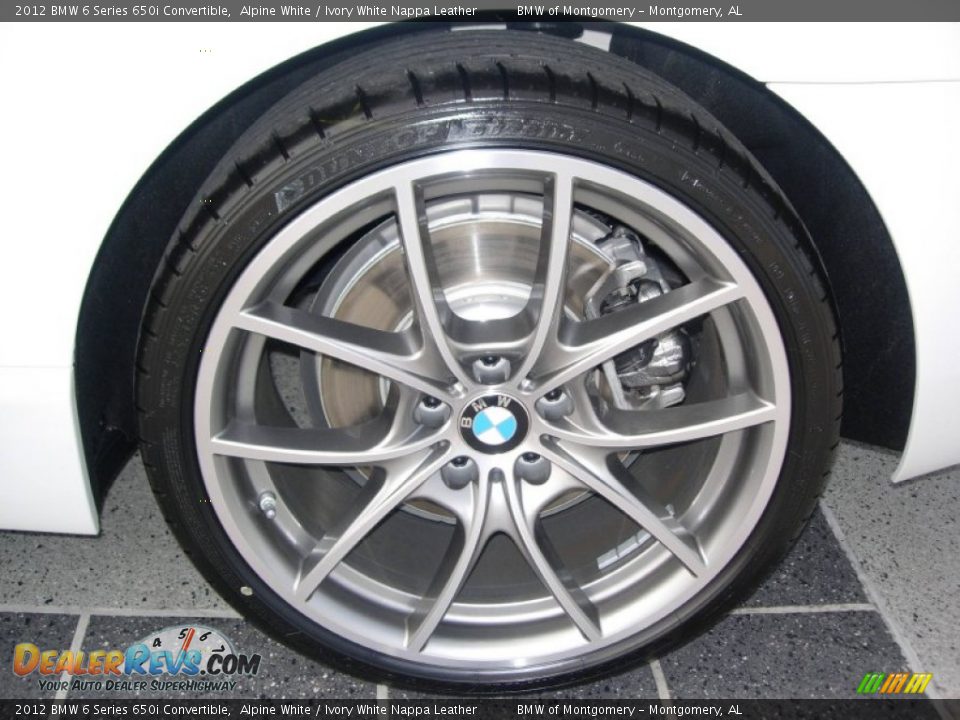 2012 BMW 6 Series 650i Convertible Alpine White / Ivory White Nappa Leather Photo #35