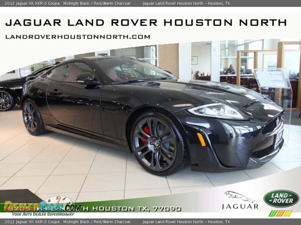 2012 Jaguar XK XKR-S Coupe Midnight Black / Red/Warm Charcoal Photo #1