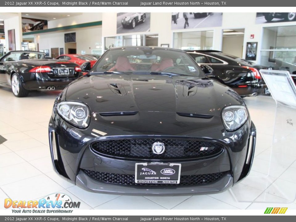 2012 Jaguar XK XKR-S Coupe Midnight Black / Red/Warm Charcoal Photo #5