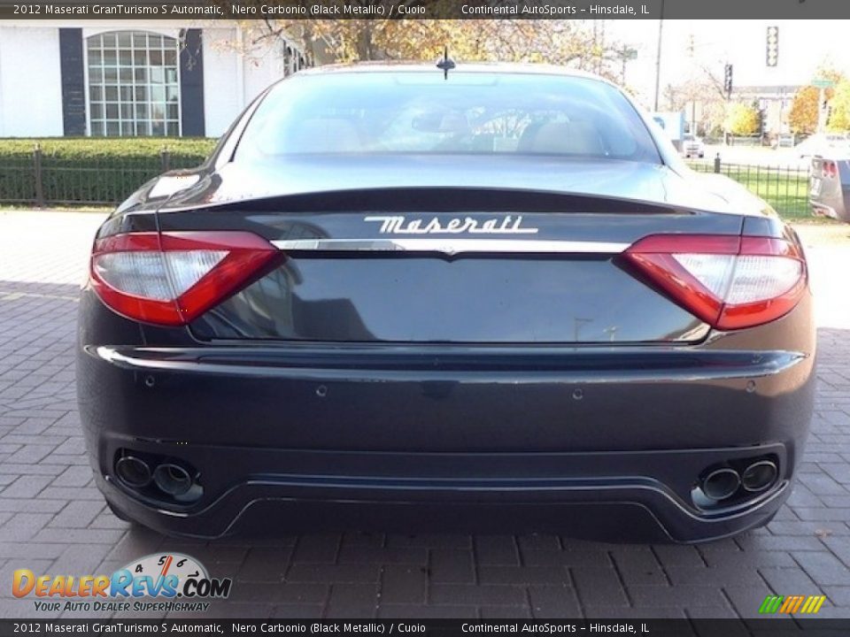 2012 Maserati GranTurismo S Automatic Nero Carbonio (Black Metallic) / Cuoio Photo #7