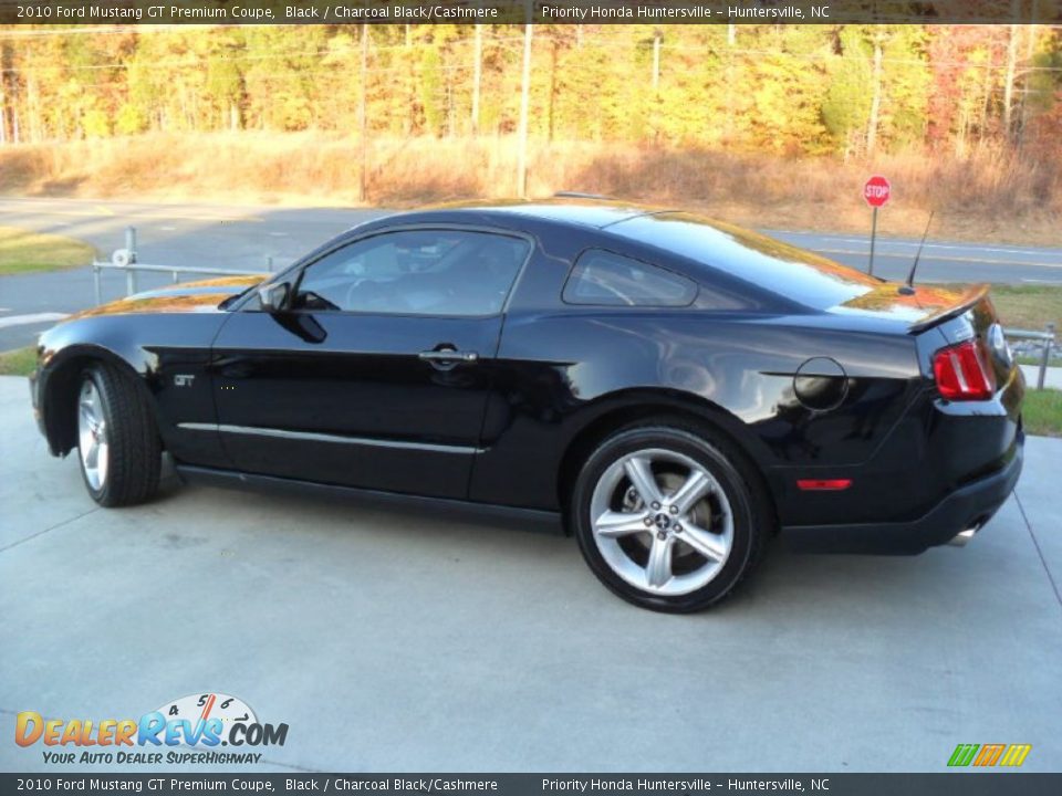 2010 Ford Mustang GT Premium Coupe Black / Charcoal Black/Cashmere Photo #2