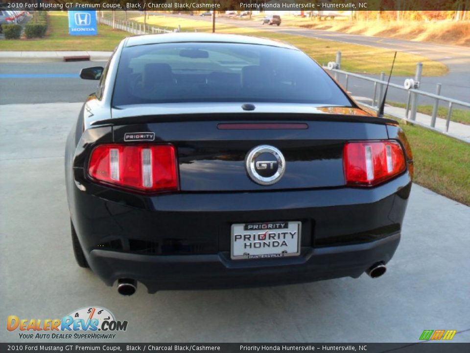 2010 Ford Mustang GT Premium Coupe Black / Charcoal Black/Cashmere Photo #3