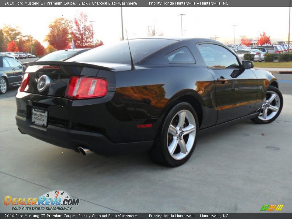 2010 Ford Mustang GT Premium Coupe Black / Charcoal Black/Cashmere Photo #4