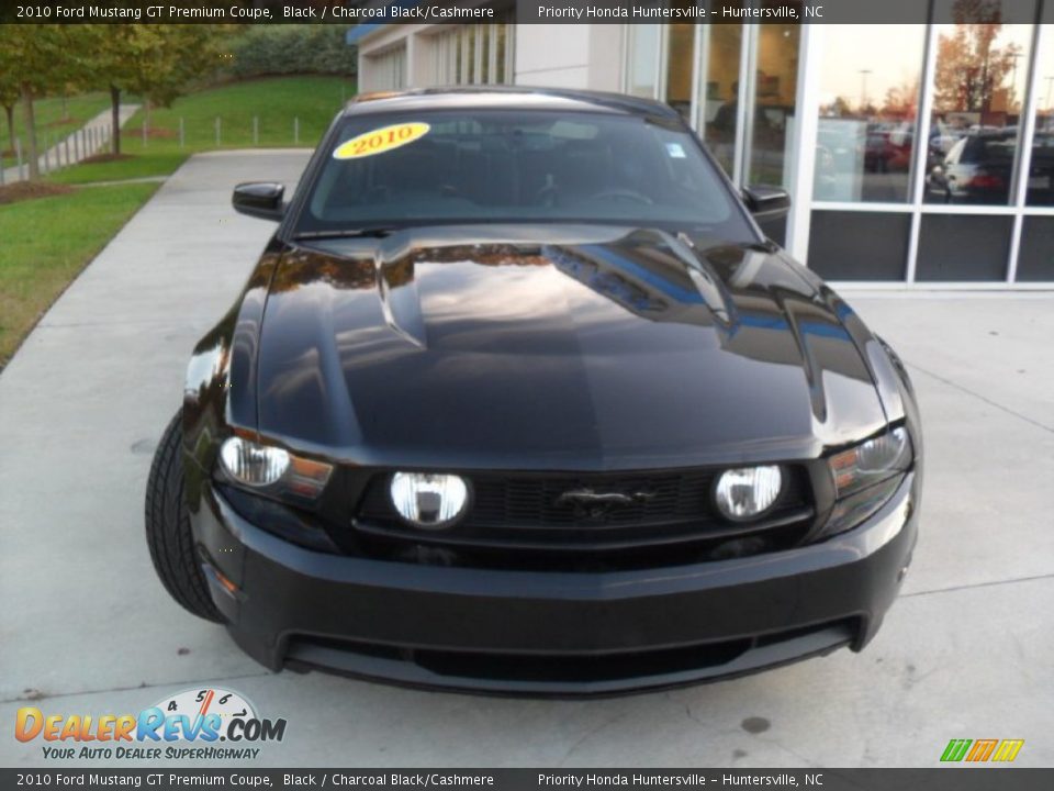 2010 Ford Mustang GT Premium Coupe Black / Charcoal Black/Cashmere Photo #6