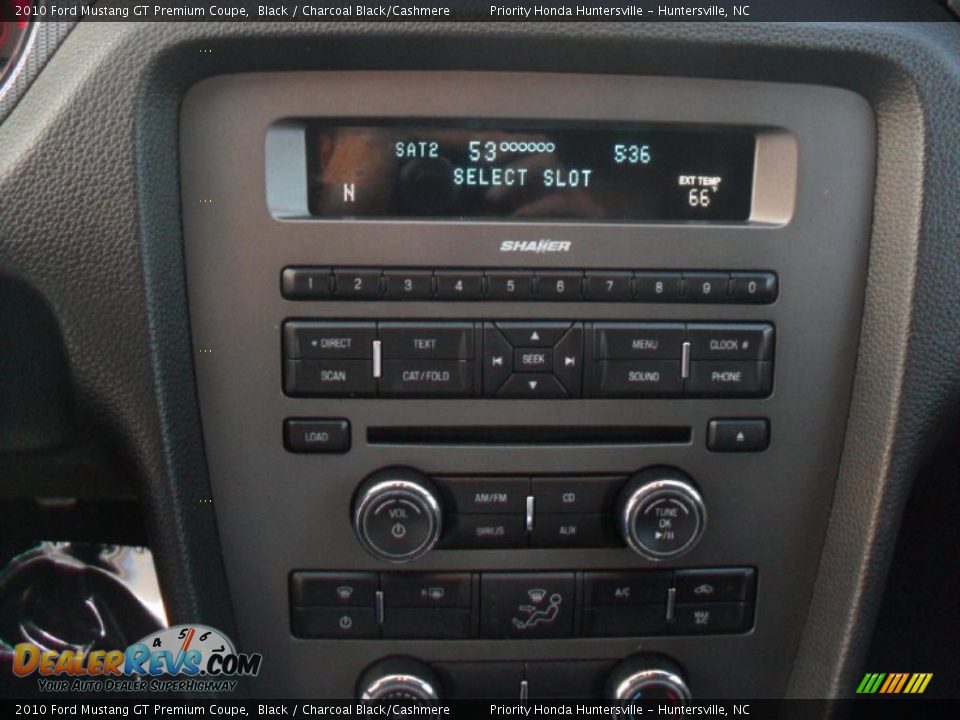 2010 Ford Mustang GT Premium Coupe Black / Charcoal Black/Cashmere Photo #12