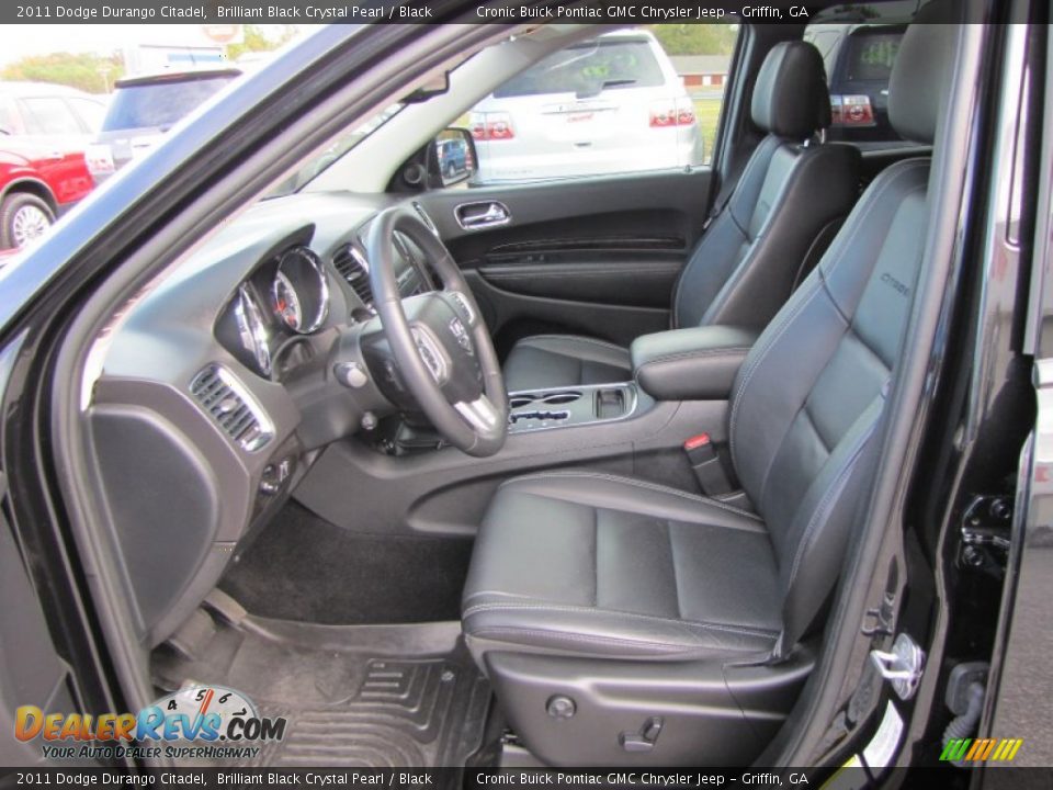 Black Interior - 2011 Dodge Durango Citadel Photo #10