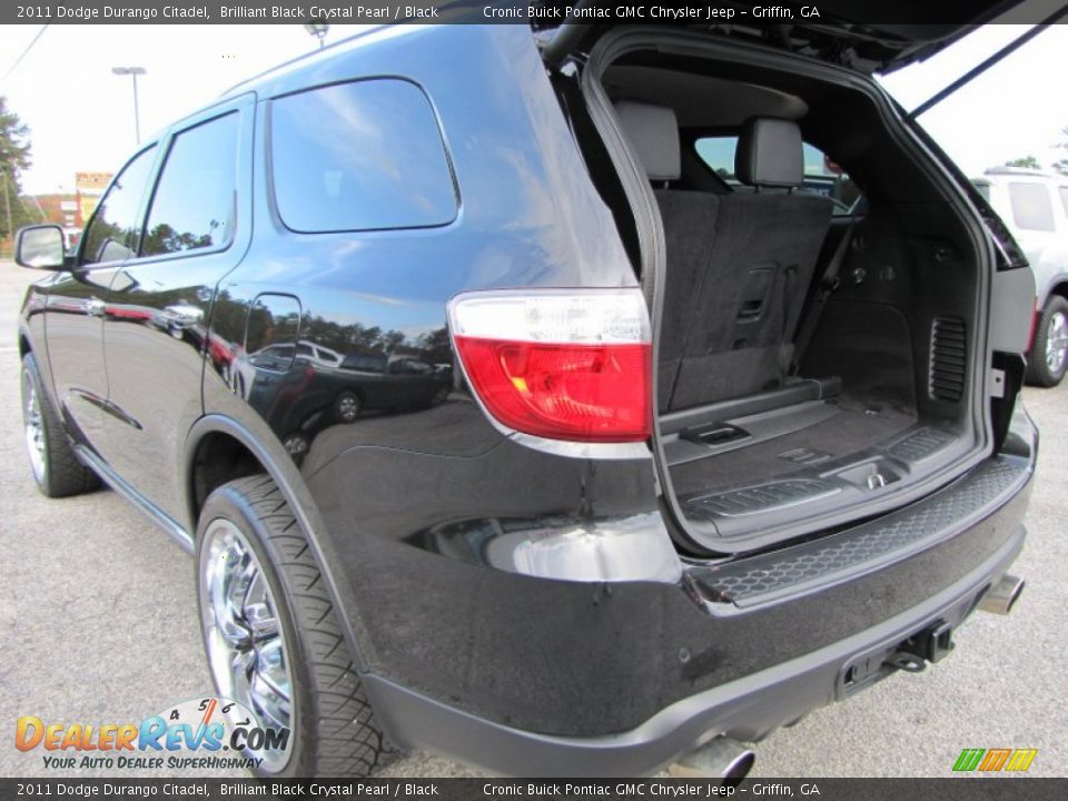 2011 Dodge Durango Citadel Brilliant Black Crystal Pearl / Black Photo #13