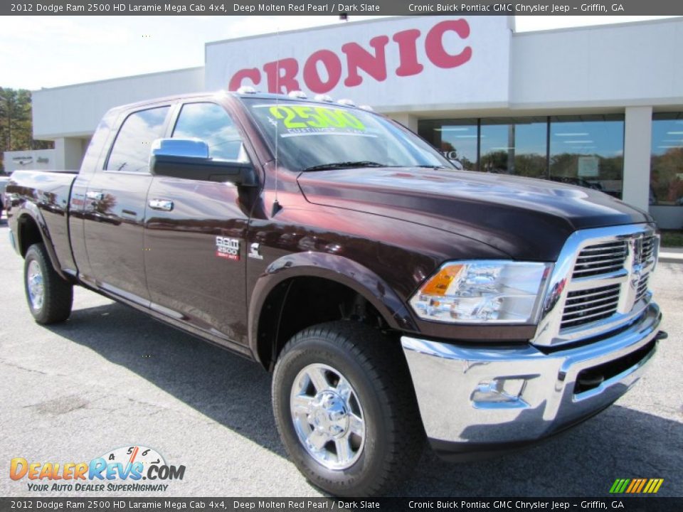 2012 Dodge Ram 2500 HD Laramie Mega Cab 4x4 Deep Molten Red Pearl / Dark Slate Photo #1