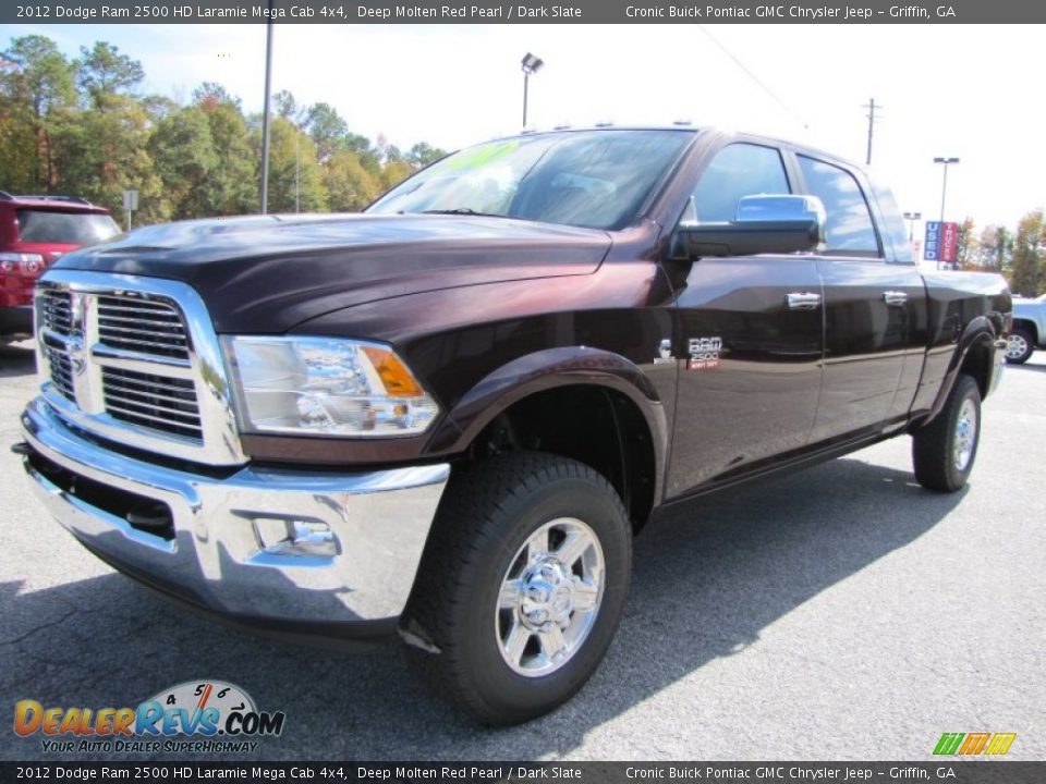 2012 Dodge Ram 2500 HD Laramie Mega Cab 4x4 Deep Molten Red Pearl / Dark Slate Photo #3