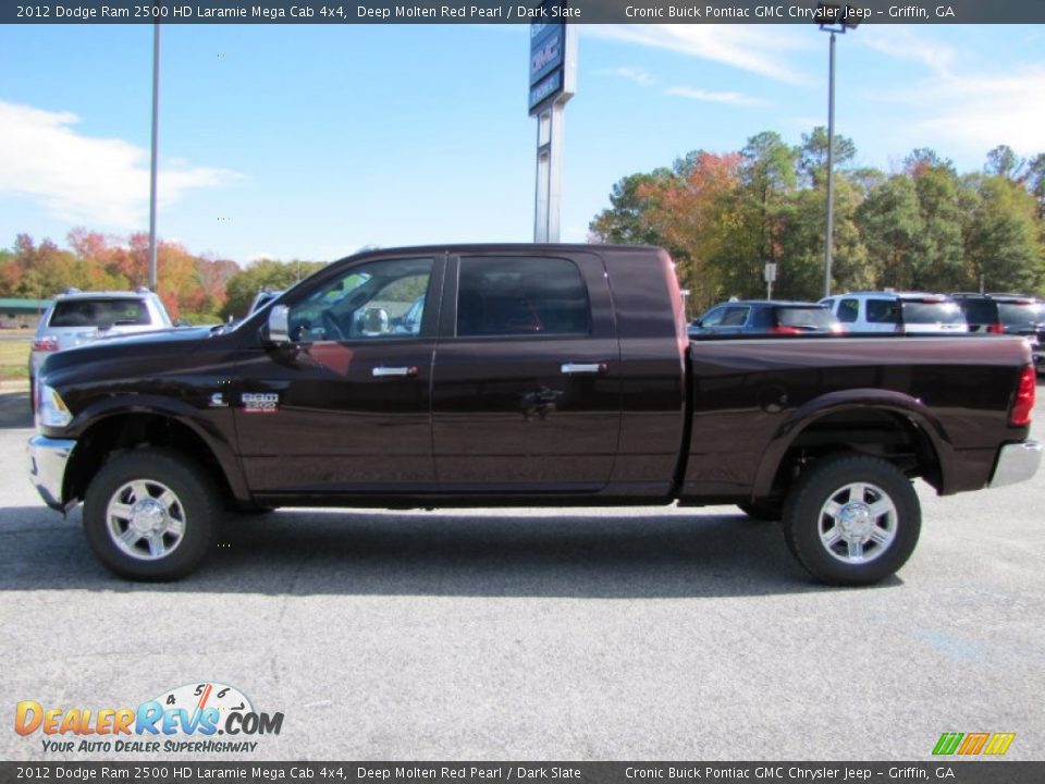 Deep Molten Red Pearl 2012 Dodge Ram 2500 HD Laramie Mega Cab 4x4 Photo #4