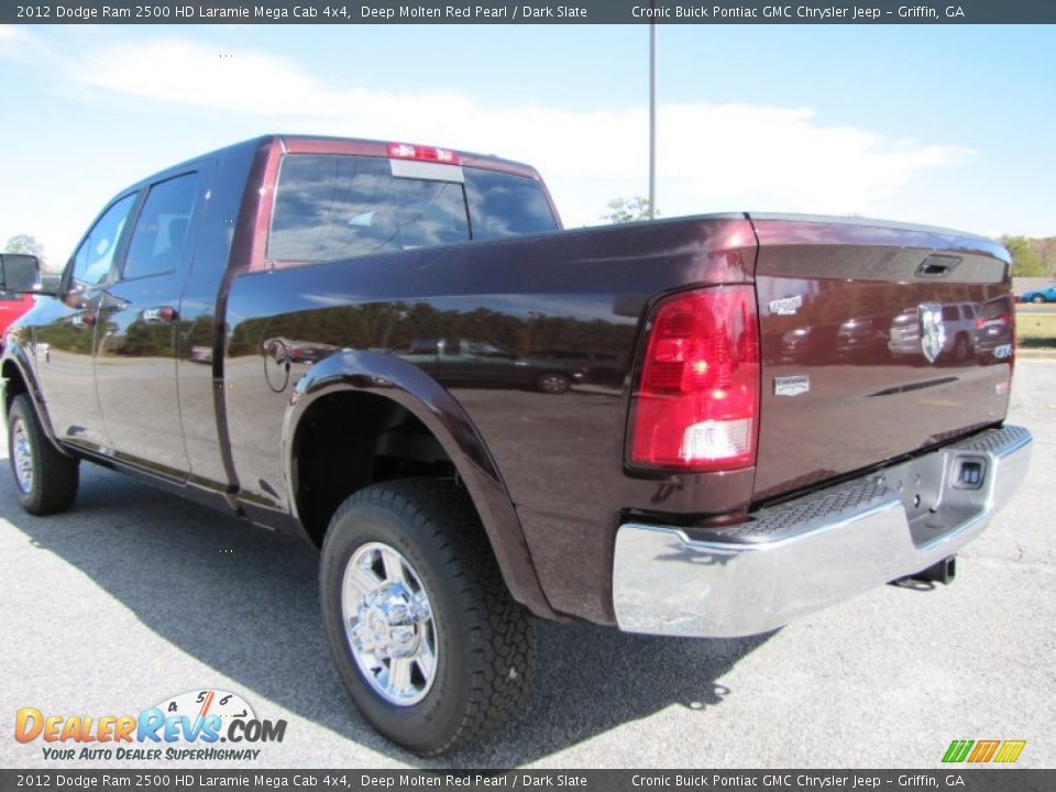 2012 Dodge Ram 2500 HD Laramie Mega Cab 4x4 Deep Molten Red Pearl / Dark Slate Photo #5