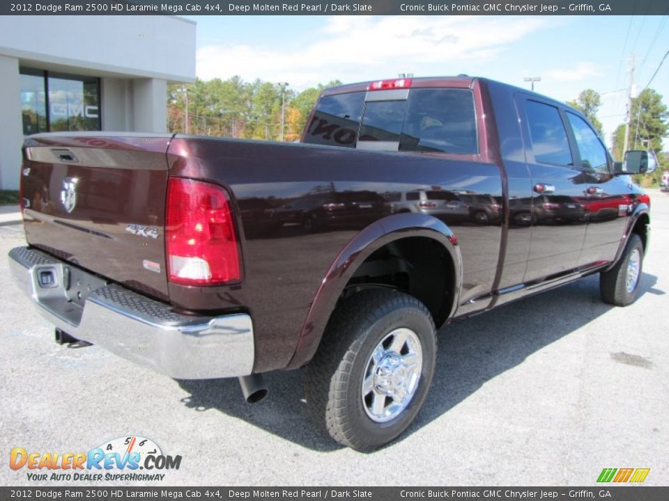 2012 Dodge Ram 2500 HD Laramie Mega Cab 4x4 Deep Molten Red Pearl / Dark Slate Photo #7