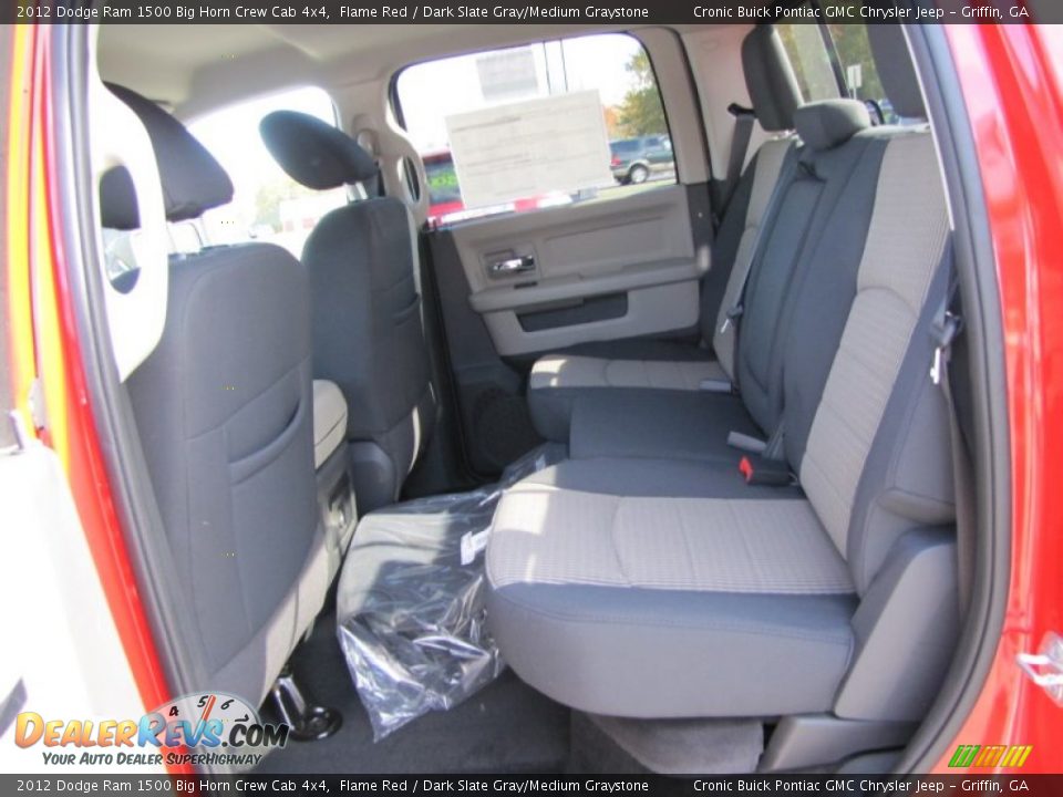 Dark Slate Gray/Medium Graystone Interior - 2012 Dodge Ram 1500 Big Horn Crew Cab 4x4 Photo #12