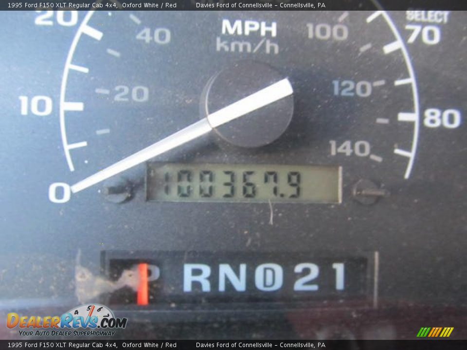 1995 Ford F150 XLT Regular Cab 4x4 Oxford White / Red Photo #15