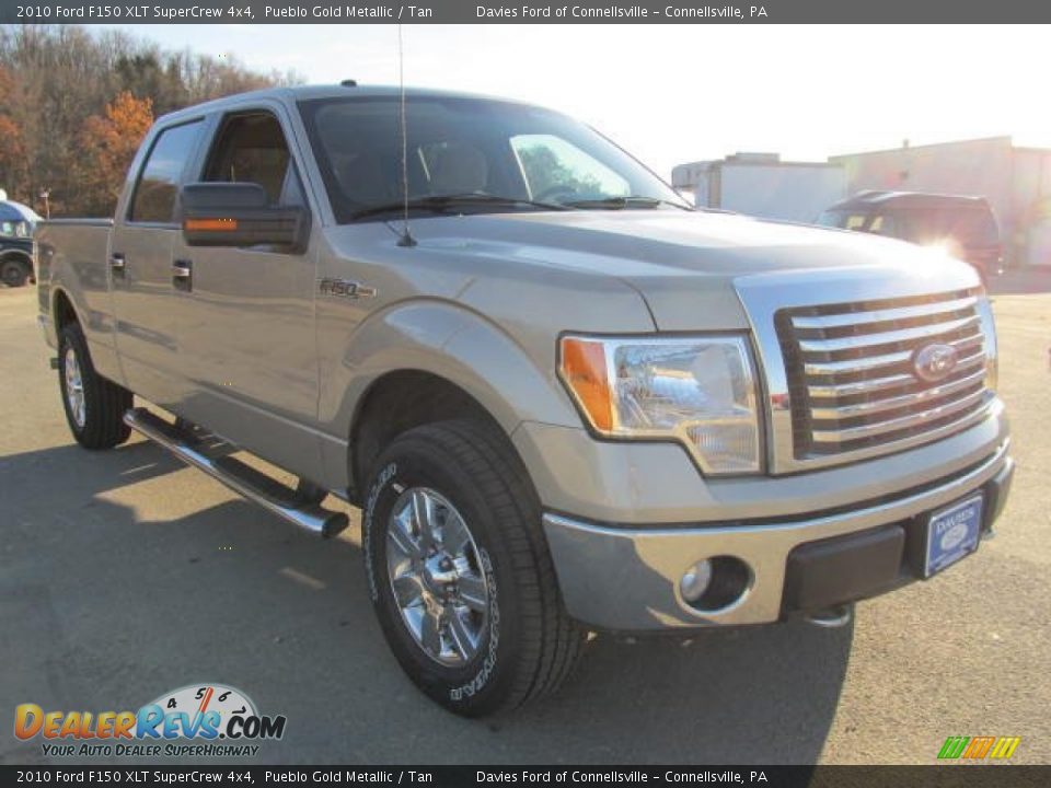 2010 Ford F150 XLT SuperCrew 4x4 Pueblo Gold Metallic / Tan Photo #4