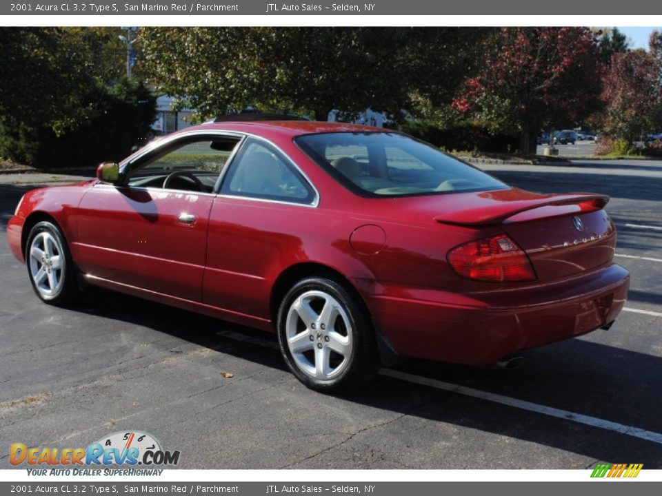 2001 Acura CL 3.2 Type S San Marino Red / Parchment Photo #4