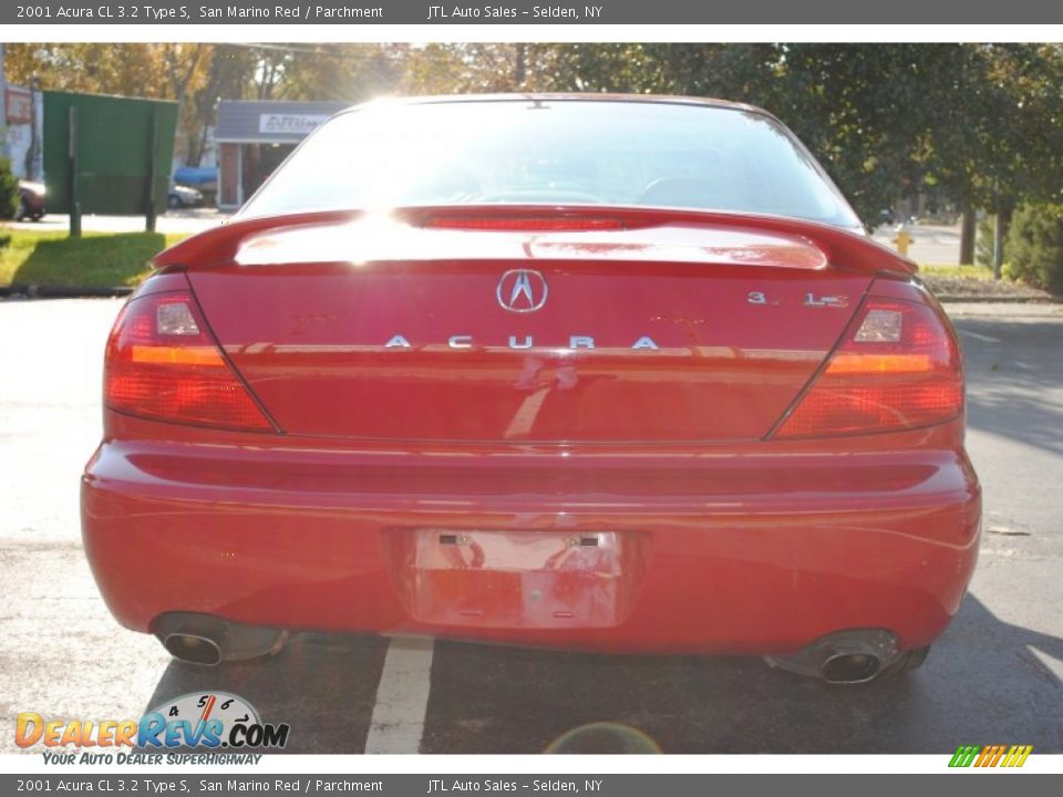 2001 Acura CL 3.2 Type S San Marino Red / Parchment Photo #5