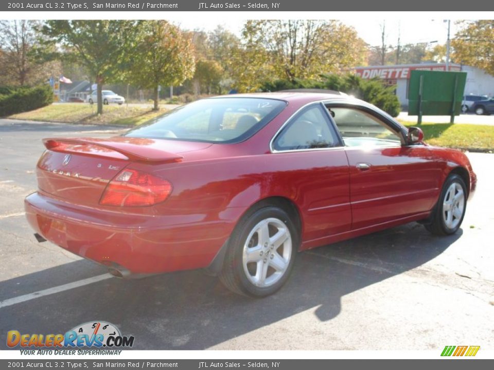 2001 Acura CL 3.2 Type S San Marino Red / Parchment Photo #6