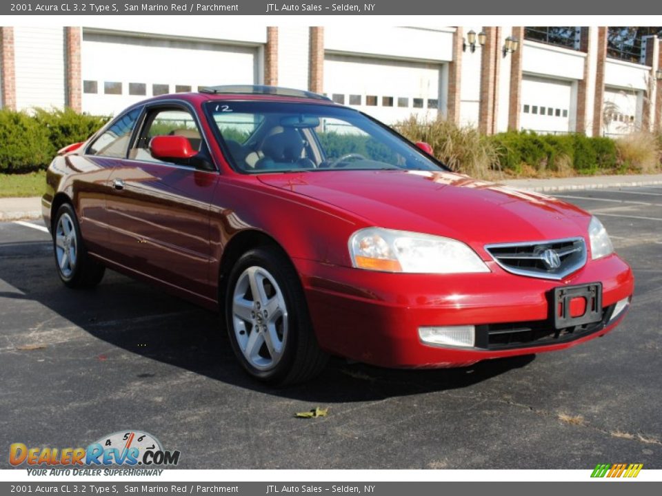 2001 Acura CL 3.2 Type S San Marino Red / Parchment Photo #7