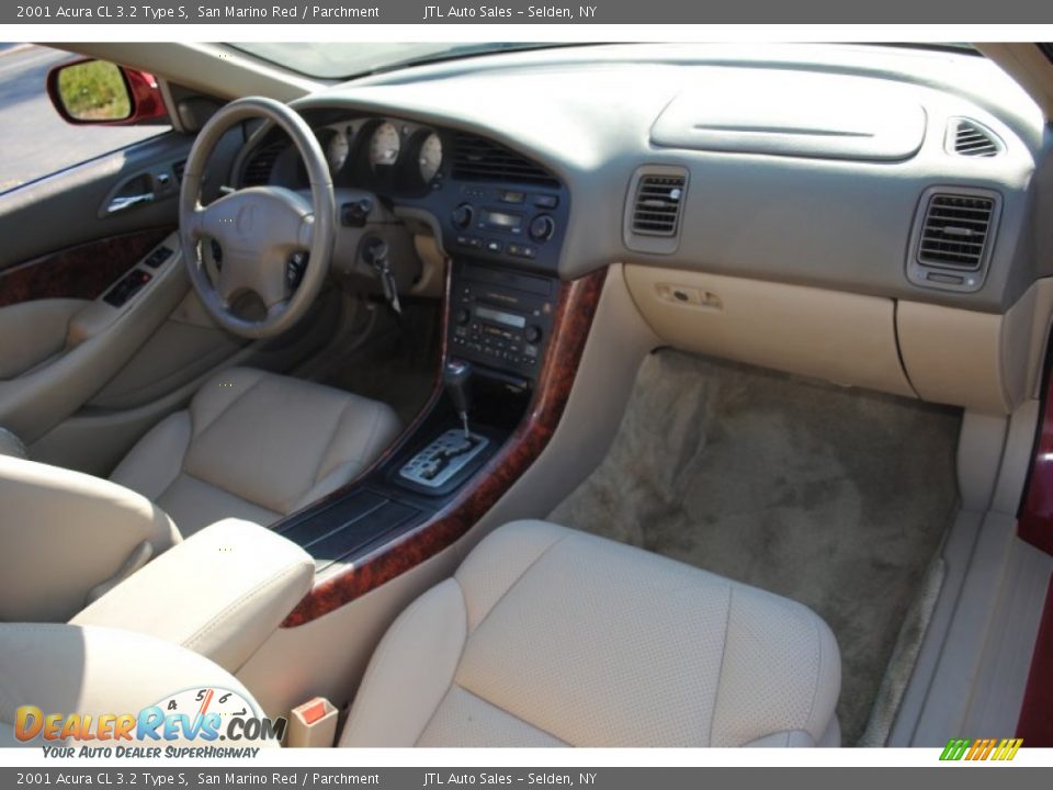 2001 Acura CL 3.2 Type S San Marino Red / Parchment Photo #8