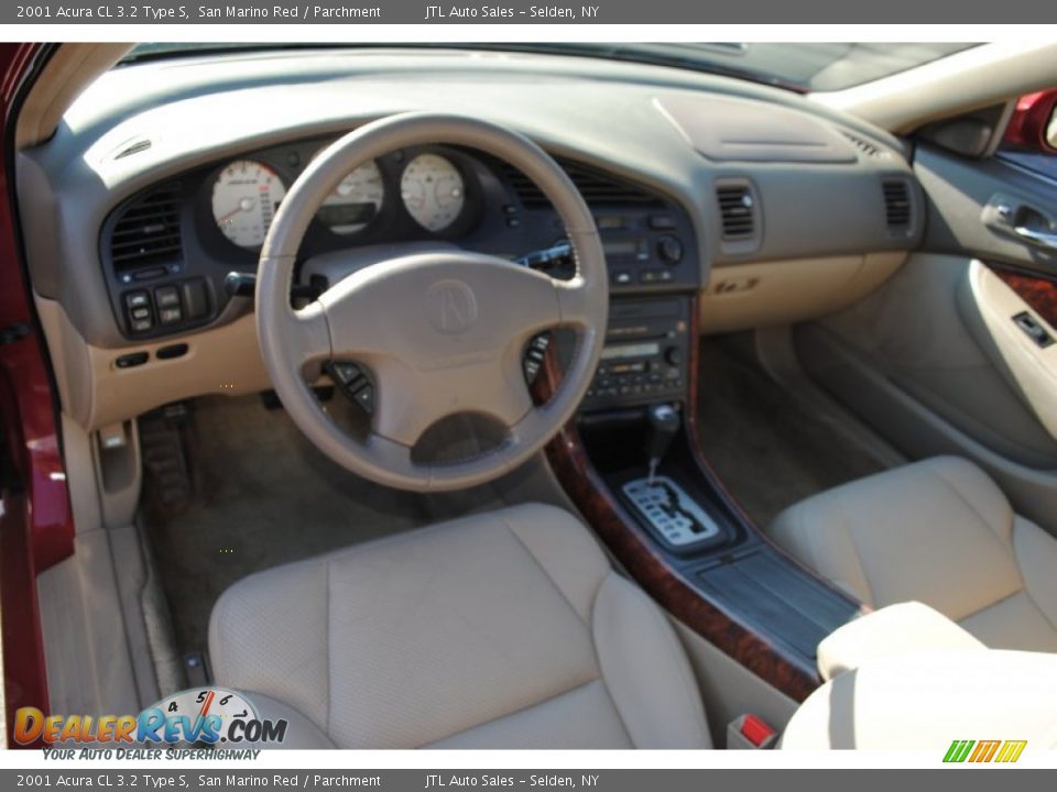 2001 Acura CL 3.2 Type S San Marino Red / Parchment Photo #13