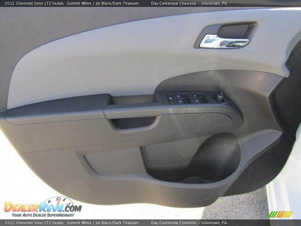 2012 Chevrolet Sonic LTZ Sedan Summit White / Jet Black/Dark Titanium Photo #7