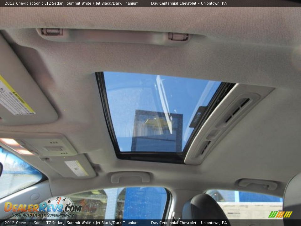 2012 Chevrolet Sonic LTZ Sedan Summit White / Jet Black/Dark Titanium Photo #8