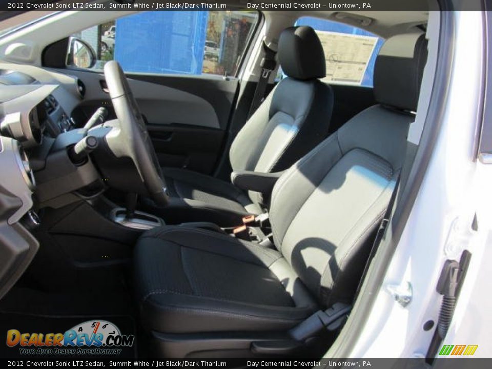 2012 Chevrolet Sonic LTZ Sedan Summit White / Jet Black/Dark Titanium Photo #9