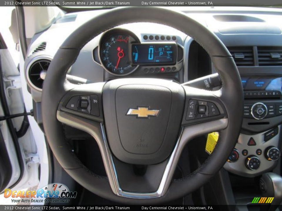 2012 Chevrolet Sonic LTZ Sedan Steering Wheel Photo #11