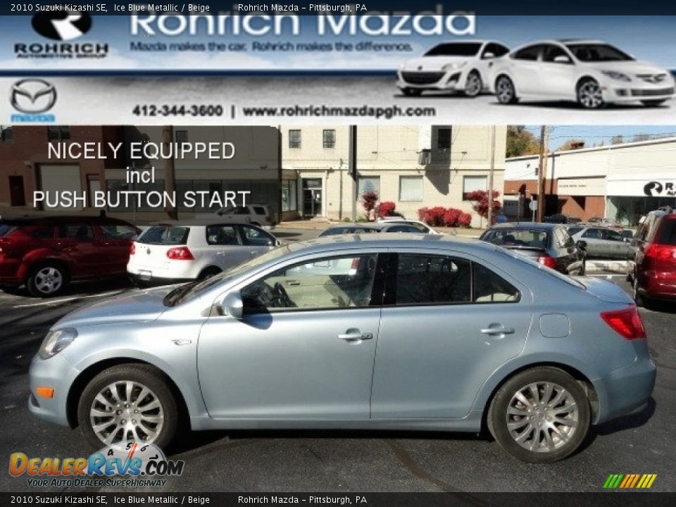 2010 Suzuki Kizashi SE Ice Blue Metallic / Beige Photo #1