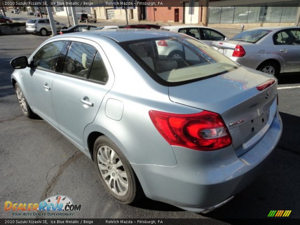 2010 Suzuki Kizashi SE Ice Blue Metallic / Beige Photo #3
