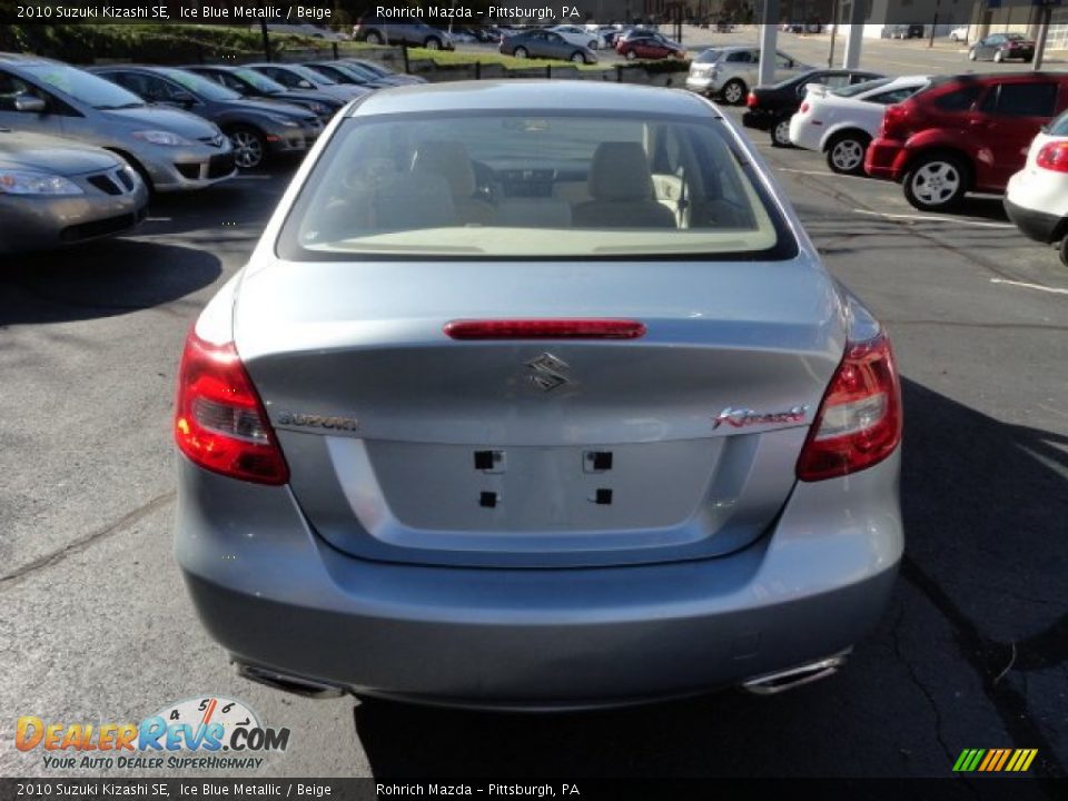 2010 Suzuki Kizashi SE Ice Blue Metallic / Beige Photo #4