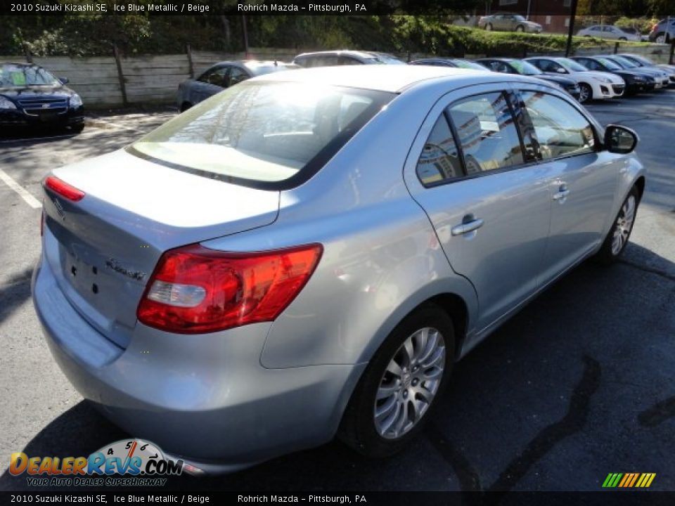 2010 Suzuki Kizashi SE Ice Blue Metallic / Beige Photo #5