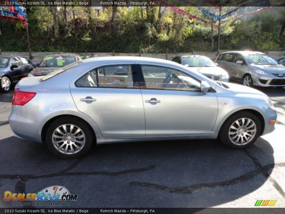 2010 Suzuki Kizashi SE Ice Blue Metallic / Beige Photo #6