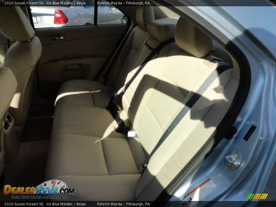 2010 Suzuki Kizashi SE Ice Blue Metallic / Beige Photo #11