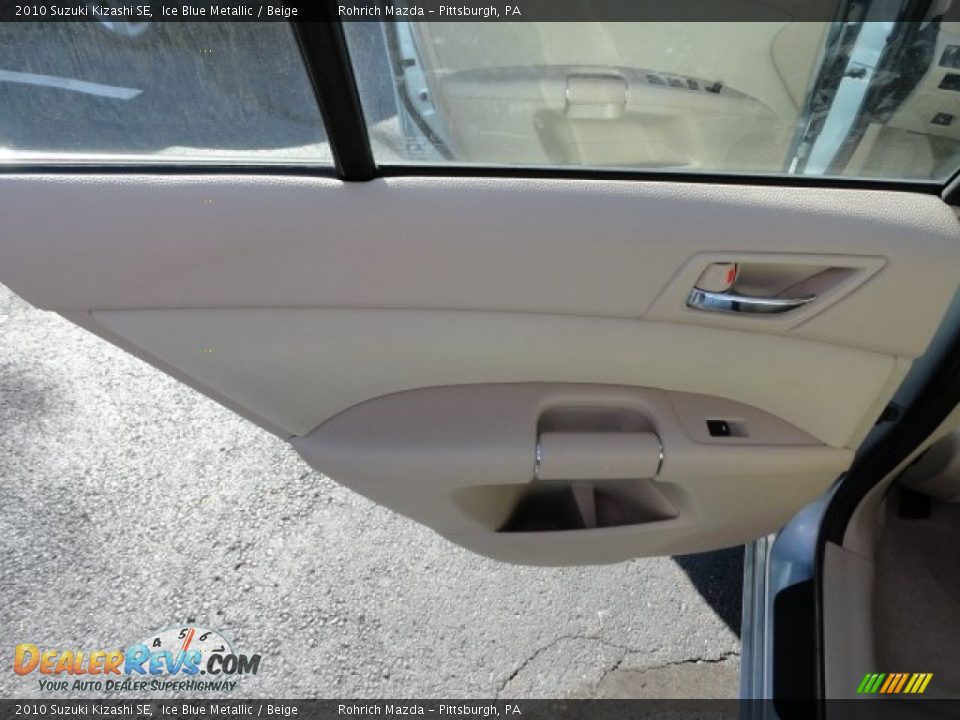 2010 Suzuki Kizashi SE Ice Blue Metallic / Beige Photo #13