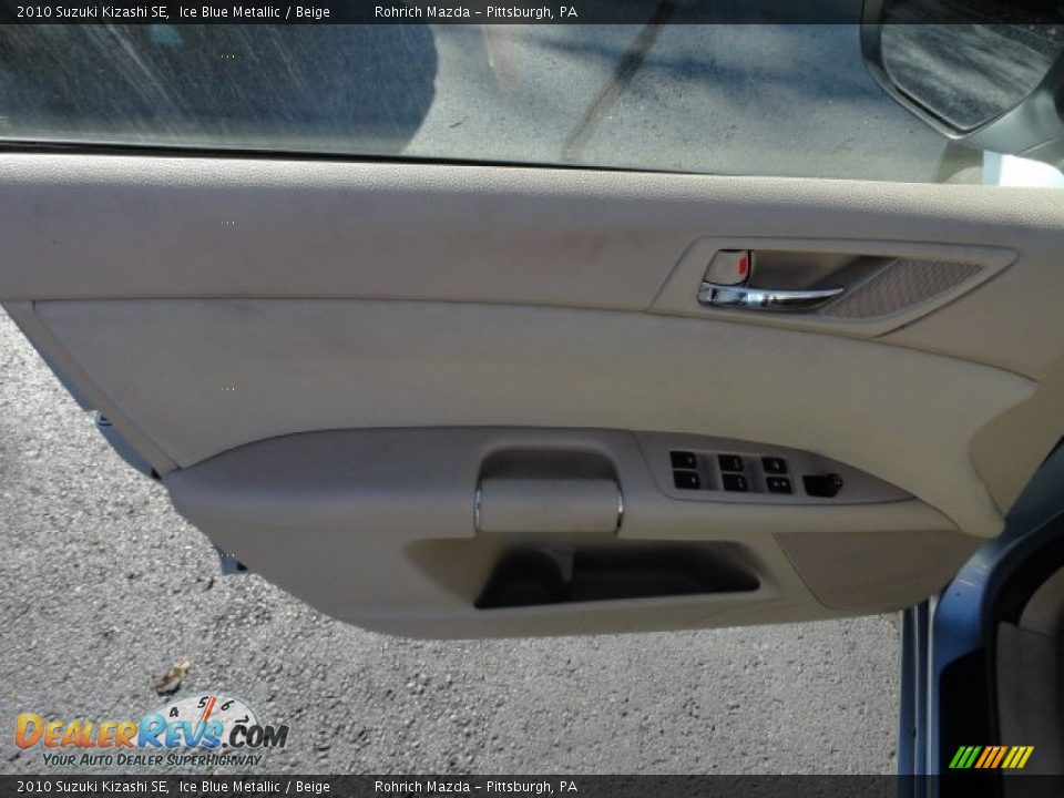 2010 Suzuki Kizashi SE Ice Blue Metallic / Beige Photo #14