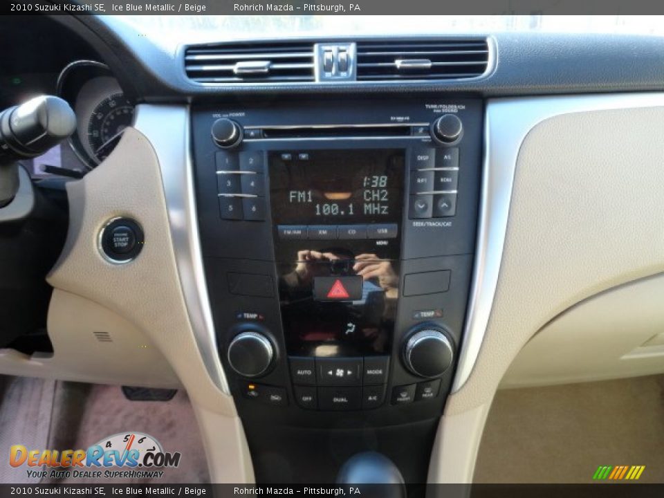 2010 Suzuki Kizashi SE Ice Blue Metallic / Beige Photo #18